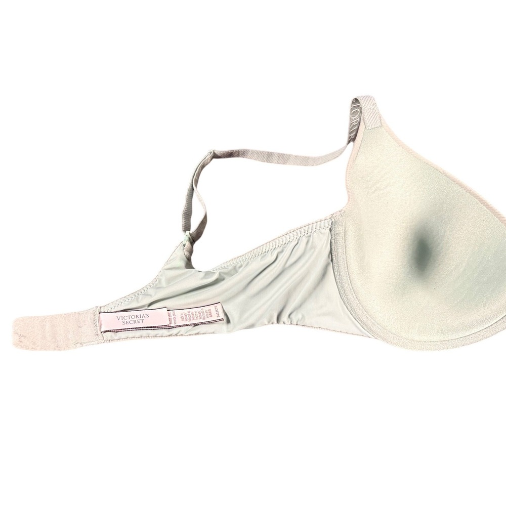 Victoria's Secret Lightly Lined T-Shirt Bra light mintAdjustable Straps Size 34C - Picture 3 of 5